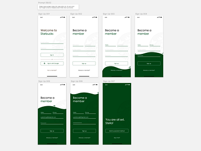 Daily UI 001_Sign Up app design ui ux