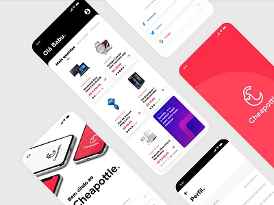 Cheapottle App app clean colors design iphone layout design promotions shopping app ui ux