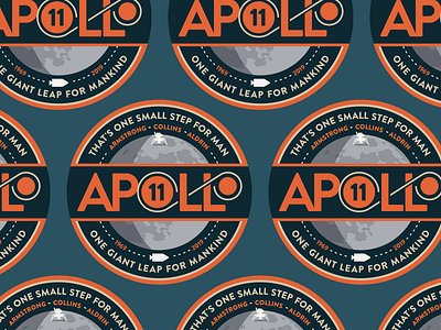 Apollo 11 - 50th Anniversary Stickers by Colby Walls on Dribbble