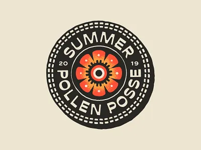 Summer Pollen Posse apparel art badge brand branding design drawing dribbble graphic design handdrawn identity illustration lockup logo portfolio typography vector