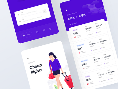 Air ticket mobile app air ticket air ticket app app illustration bottom bar buy ticket flat app flat ui flight app flight result flight search flight ticket ios app minimal ui mobile app nav bar navigation bar search result search ui ticket app ticket search