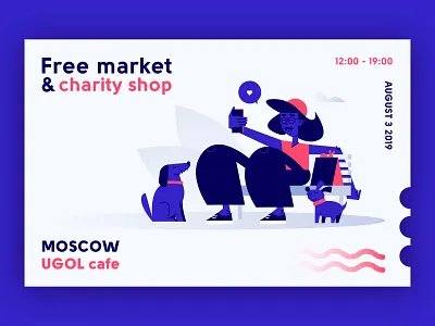 Free market animal art art picture comics sketch character clover design flat icon illustration inspiration letter postcard print style typography ui ux vector web