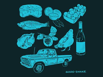 Lenoir Concept apple beer branding cheese chicken cider concept concept design farm fish flash food ford french illustration menu tattoo truck wine