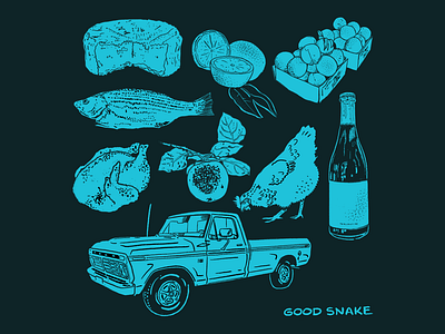 Lenoir Concept apple beer branding cheese chicken cider concept concept design farm fish flash food ford french illustration menu tattoo truck wine