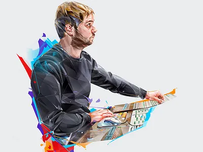 LOUIS-PHILIPPE DION art cover design illustration portrait print