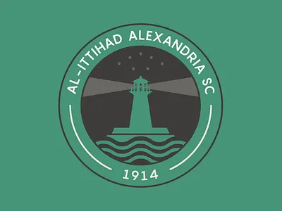 Al-Ittihad Alexandria SC alexandria art direction artdirection black branding concept design egyptian experimental football club green illustration lighthouse logo sea soccer badge soccer logo sports sports branding vector