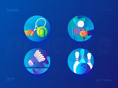 Sport Icons flat icon illustration illustrator ui