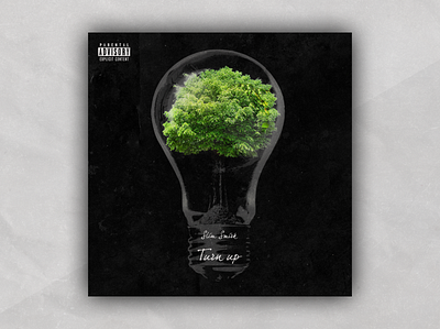 Music Artwork // Turn up - Slim Smirk album cover album cover design apple music artist digital light bulb music music artist music artwork photoshop photoshop art spotify tree