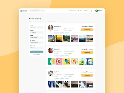 Photolo - Photographer Marketplace app design app ui app ui design dashboard dashboard design dashboard ui marketplace photography ui ui design uidesign user interface ux design ux ui ux ui design web app web app design web application web application design web design