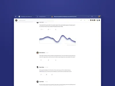 Storis CXM - Message board design exploration app art direction design design system message app messaging product design project management typography ui ux