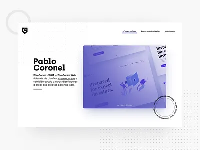 My personal website made in Webflow banking brand branding course desktop illustration landing minimal mobile modern personal ui ux web webflow website