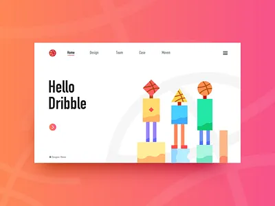 Hello Dribble ui ui design