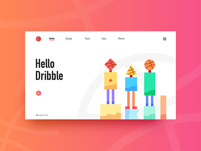 Hello Dribble ui ui design