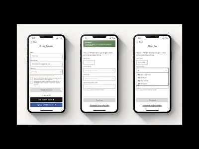 Clathas - Registration clothes design editorial fashion flat form ios minimal sign up ui