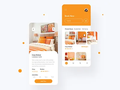Hotel Room Booking UI android app app concept app design booking system design designer home hotel hotel room booking hotels iox iphone mobile app renting travel ui ui ux