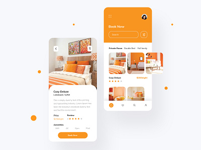 Hotel Room Booking UI android app app concept app design booking system design designer home hotel hotel room booking hotels iox iphone mobile app renting travel ui ui ux