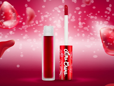 Lime Crime Cosmetics Promotion Design composition cosmetics design lime crime makeup photomanipulation promotion red rose day sale