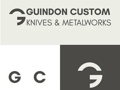 Guindon custom Knives & Metalworks brand design branding business card corporate identity design illustration logo ui ux vector
