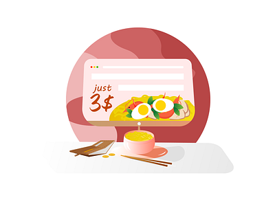 How loaded i am illustration noodle poor visual
