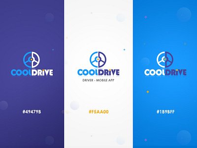 Cool Drive - Logo Design advertising logo design blue color logo branding logo design colorful logo design concept logo design cool drive app cool drive logo design cooldrive mobile app drivers app logo ios logo mobile application logo transport logo vector