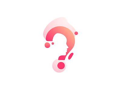 Creative questionnaire logo design brand brand design clean creative flatdesign gradient logo logodesign modern question question mark questionnaire questions quiz smart think