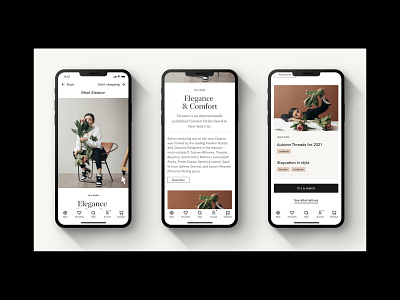 Clathas - Stylist page app branding clothes design digital editorial fashion flat ios minimal profile stylish ui