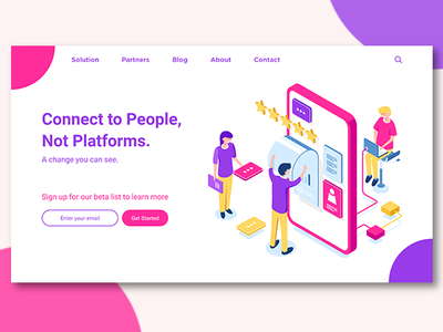 Minimalistic Webpage ui ux web