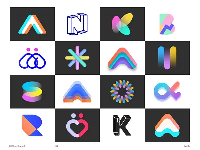 Logos collection 2022 part 01 abstract logo brand identity branding collection colorful creative crypto fun graphicdesign identity logo logofolio logos metaverse minimal modern tech