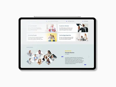 Design Page Customers branding creative customer design flat typography ui web
