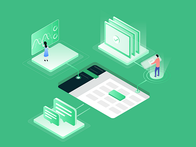 illustration 2.5d 2019 design illsutrator illustration ui web