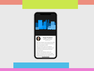 Business Profile 2d angular business clean clear codegen design finance flat illustration material profile realestate simple ui ux