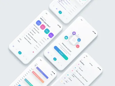 Simple To-Do App clean ui colorful mobile app design mobile ui productivity simple clean interface simple design task list task management ui design