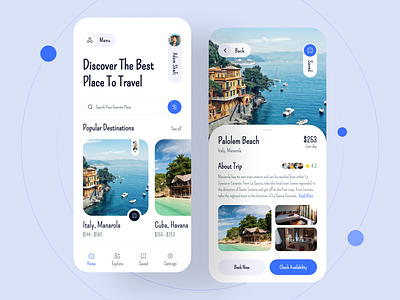 Travel Service Mobile App app app design app ui booking app design travel travel agency travel service travel service app ui ux