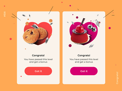 016 app card cherry concept cookie daily dailyui design food illustration ui ux web website