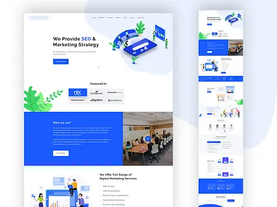 Digital Agency // Landing Page Template agency digital interction landingpage newtrend ui ux uxdesign webdesign webtemplate