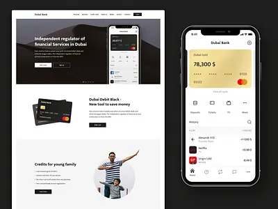Dubai Bank Mobile App & Website arabic bank bank app bank card banking banking app dubai freelance mobile app mobile design mobile ui ui ui design ux ux ui ux design web web design website website design