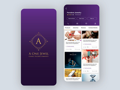 A One Jewel design logo ui ux vector