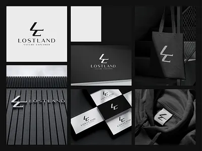 LOSTLAND-Logo & Brand Identity Design brand identity brand identity design brand style guides branding business logo design flat logo graphic design illustration logo professional logo