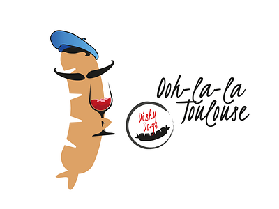 Dishy Dogs - Toulouse Sausage Character branding and identity character design design fmcg food illustration sausgages vector