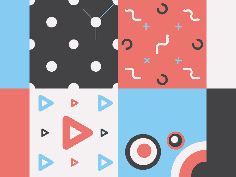 4x4 2d after effects animation flat geometry illustration loop luco motion graphic