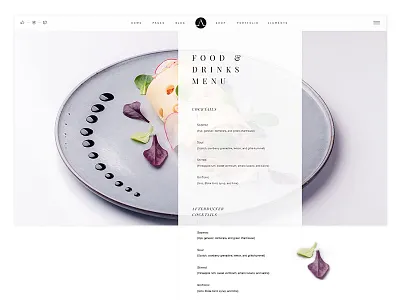 Attika - Elegant Theme for Fine Dining Restaurants bistro chef cooking blog cuisine dining drink elegant fine dining food food blog haute cuisine restaurant restaurant menu restaurant website restaurant wordpress restaurant wordpress theme seafood webdesign wordpress