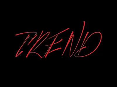 trend calligraphy custom lettering gesture letterform typography