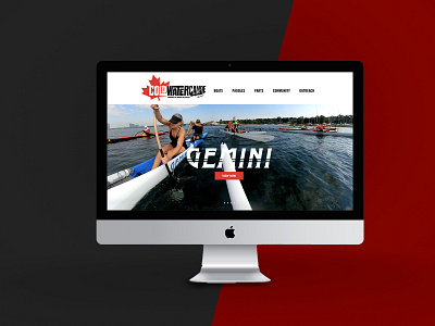 Cold Water Canoe / Web Design UI/UX branding design graphic design logo ui ux web design