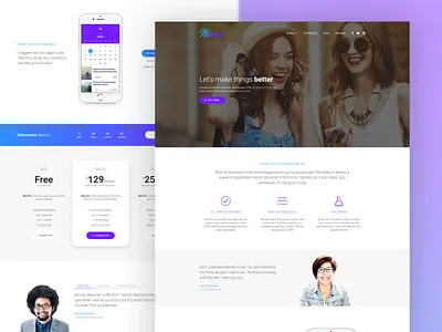 Moose. Landing Page. app css design frontend graphic html javascript js landing page photoshop ui ux web webdesign webdevelop