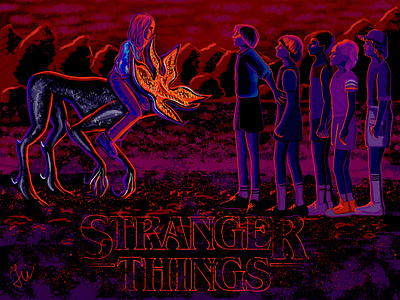 Stranger things fanart illustration stranger things strangerthings