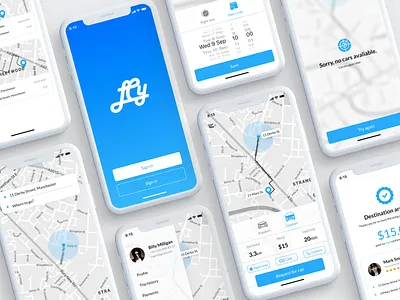 LynkCity rider for IOS app design ios mobile taxi app taxi booking app ui ux
