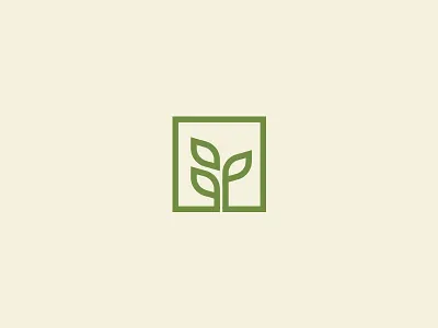 Plant in Box Logo Design brand branding clean logo eco logo graphic design green logo leaf leaf logo logo logo design logo leaf logo plant modern logo organic logo plant plant logo simple logo