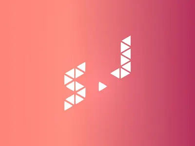 S.J icon letters logo
