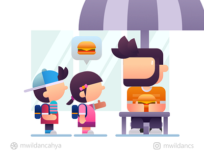 Give your burger to me affinity designer artwork burger character concept creative design flat flat design flat illustration food illustration illustrator madeinaffinity vector vector art vector illustration vector inspiration