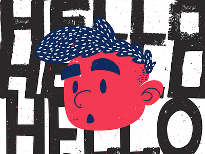Avatar art direction blue character color creative design face illustration print red typography